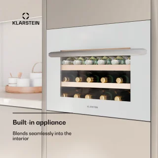 Klarstein Vinsider 24 Built-In Uno Wijnkast Wit