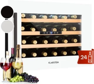 Klarstein Vinsider 24 Uno Inbouwwijnkoelkast Wit