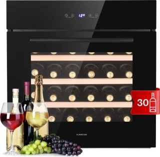 Klarstein Vinsider 30 Built-In Wijnkoelkast Roestvrij Staal