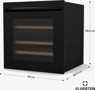 Klarstein Vinsider 30 Duo Inbouw Wijnkast Zwart