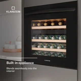 Klarstein Vinsider 30 Duo Inbouw Wijnkast Zwart