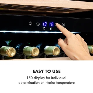 Klarstein Vinsider 41D Duo Quartz Wijnkoelkast Inbouw Wit