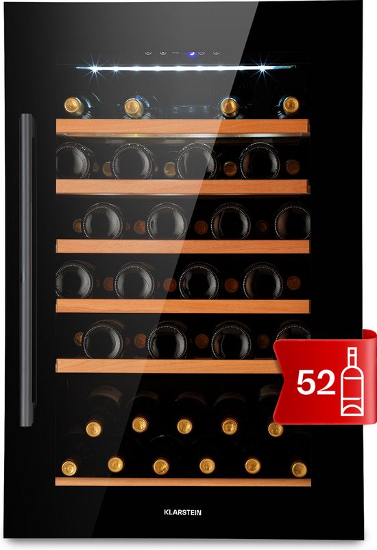 Klarstein Vinsider 52 Inbouw Wijnkoelkast Roestvrijstaal Zwart review