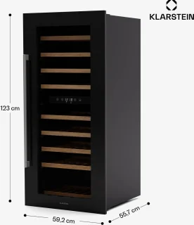 Klarstein Vinsider Duo Wijnkoelkast 79 Flessen Zwart