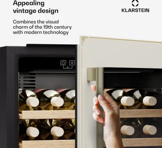 Klarstein Vinsider Victoria 28 Wijnkoelkast Crème