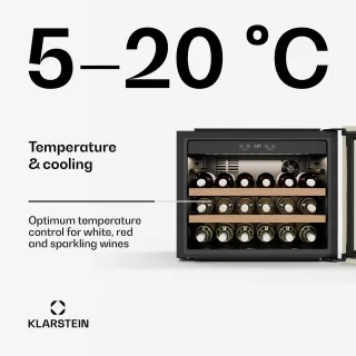 Klarstein Vinsider Victoria 28 Wijnkoelkast Crème