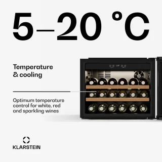 Klarstein Vinsider Victoria 28 Wijnkoelkast Zwart