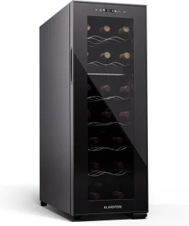 De Klarstein vrijstaande wijnkoelkast 18 flessen in één oogopslag