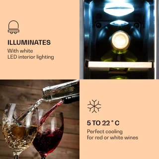 Klastein Vinovilla 7 Uno Quartz inbouw wijnkoelkast