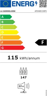 La Sommelière APOGEE150PV wijnbewaarkast