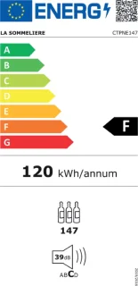 La Sommelière CTPNE147 wijnbewaarkast 147 flessen