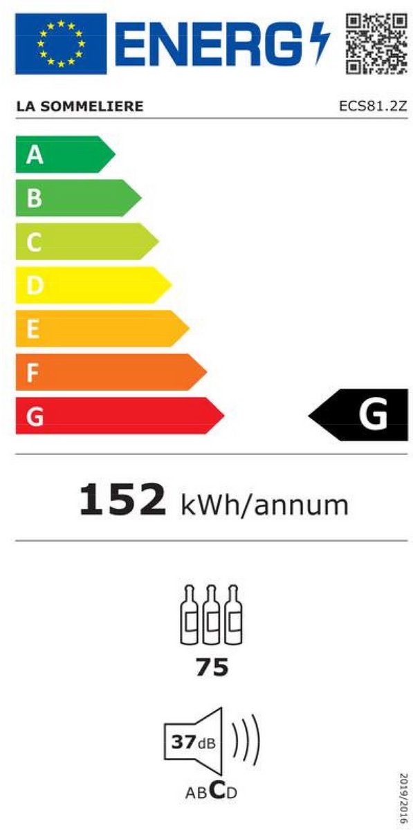 Wat vinden we goed aan de La Sommelière ECS81.2Z Wijnklimaatkast 2 zones 75 flessen