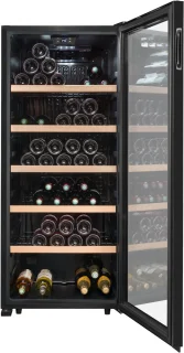 La Sommelière LS117BLACK vrijstaande wijnkoelkast 1 zone 121 flessen