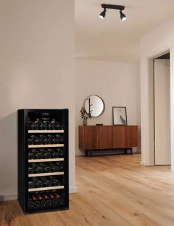 La Sommelière LS117BLACK vrijstaande wijnkoelkast 1 zone 121 flessen