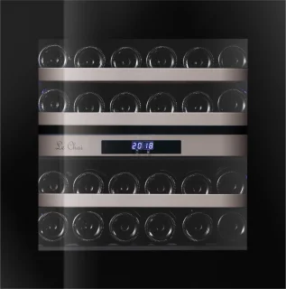Le Chai Inbouw Wijnkoelkast 60 cm 2-Zone Push Open