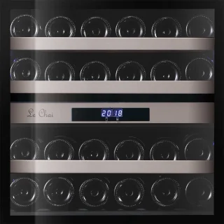 Le Chai Inbouw Wijnkoelkast 60 cm 2-Zone Push Open