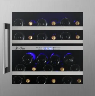 Le Chai LB270 Inbouw Wijnklimaatkast 27 flessen RVS 60 cm