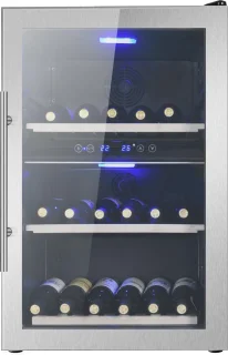 Le Chai LB400XS Wijnkoelkast 2 zones RVS 40 flessen