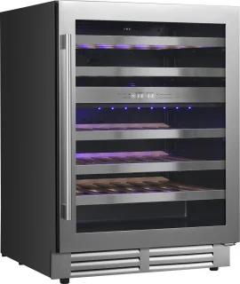 Le Chai LB468 Wijnklimaatkast 2 Zones RVS 46 Flessen