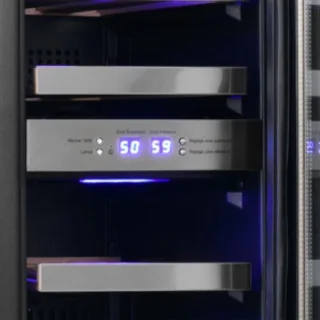 Le Chai LBN 178 Wijnklimaatkast 2 zones zwart glas 17 flessen