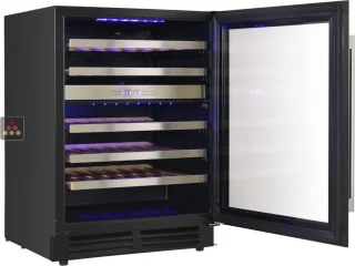Le Chai LBN 468 Wijnklimaatkast 2 Zones Inbouw Zwart 60cm 46 Flessen