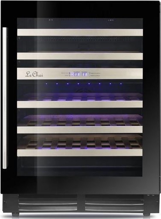 Le Chai LBN 468 Wijnklimaatkast 2 Zones Inbouw Zwart 60cm 46 Flessen review