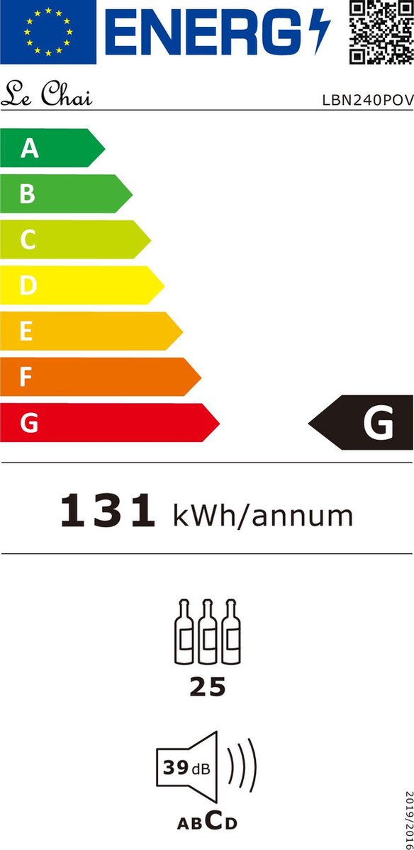 Wat vinden we goed aan de Le Chai LBN240POV Wijnklimaatkast Inbouw 60 cm 2 Zones