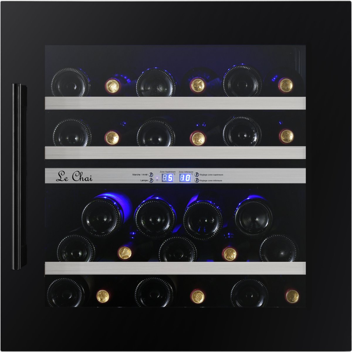 De Le Chai LBN270 Inbouw Wijnklimaatkast 60 cm 27 Flessen in één oogopslag
