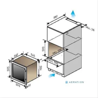 Le Chai LBN340 Inbouw Wijnklimaatkast 34 flessen Zwart