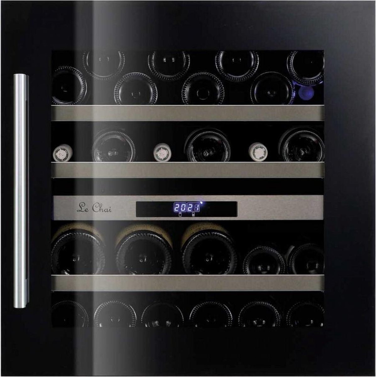 De Le Chai LBN340 Inbouw Wijnklimaatkast 34 flessen Zwart in één oogopslag