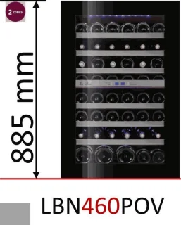 Le Chai LBN460POV Inbouw Wijnkoelkast 2 zones