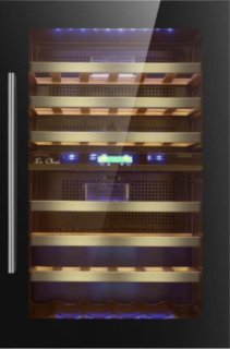 Le Chai LBN555 Inbouw Wijnklimaatkast 2 Zones Zwart 50 Flessen