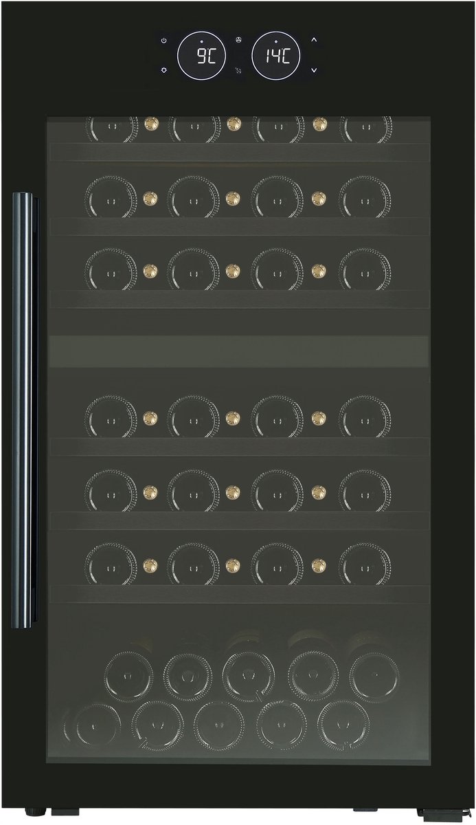 De Le Chai LBN650F wijnkoelkast 2 zones 65 flessen in één oogopslag