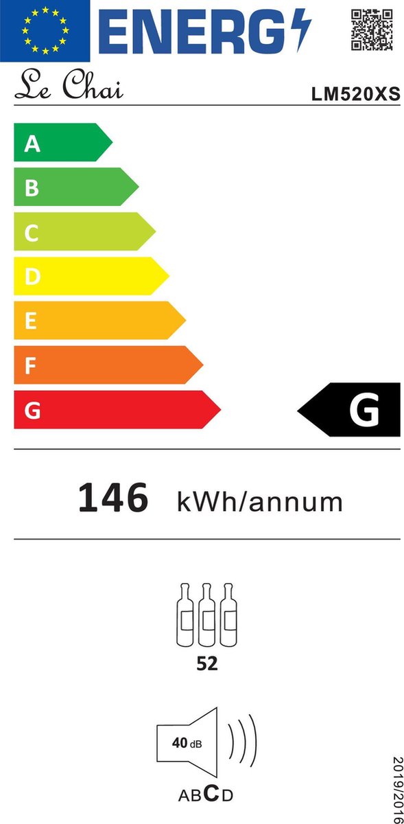 Wat vinden we goed aan de Le Chai LM 520X wijnkoelkast 52 flessen