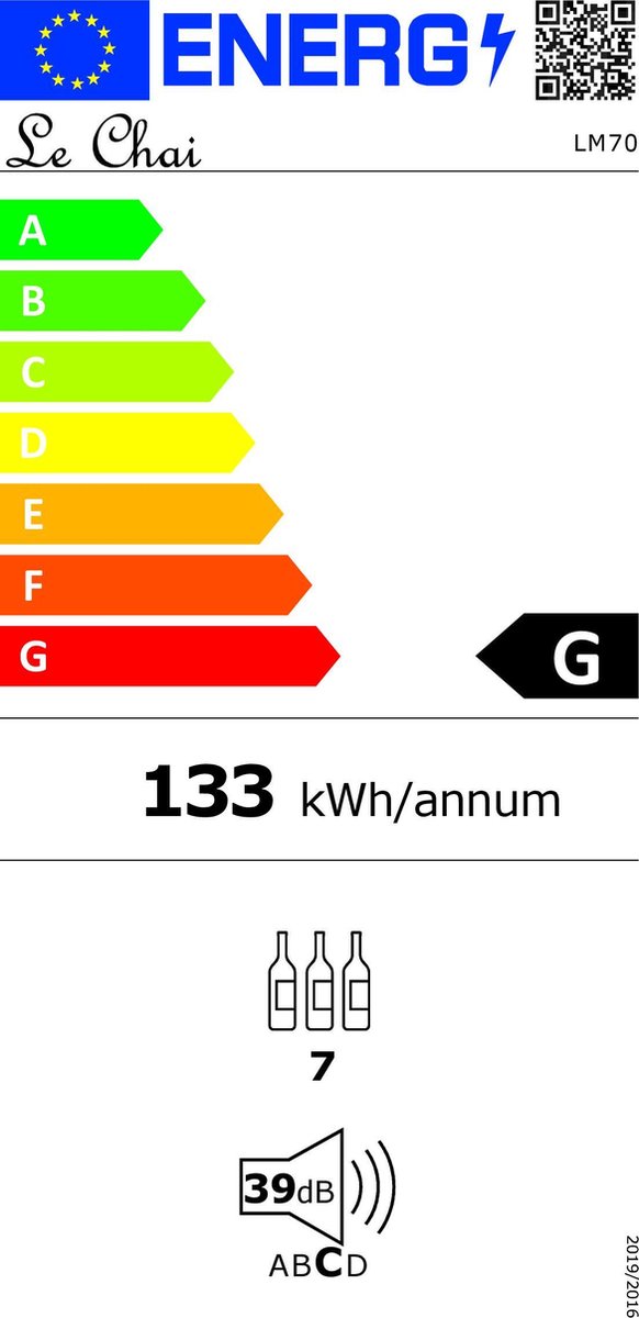 Wat vinden we goed aan de Le Chai LM70 Onderbouw Wijnkoelkast 7 Flessen