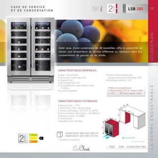 Le Chai LSB380 wijnkoelkast