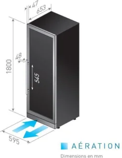 Le Chai PRO1200B Wijnklimaatkast 120 Flessen Dual Zone