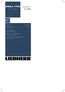 Wat vinden we goed aan de Liebherr UWKes 1752 Inbouwwijnkoelkast