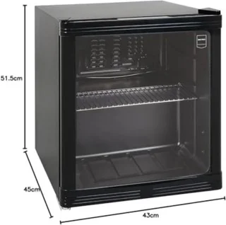 Luxe Wijnkoelkast Minibar 46L Zwart