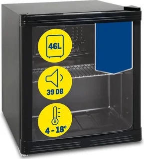 Luxe Wijnkoelkast Minibar 46L Zwart