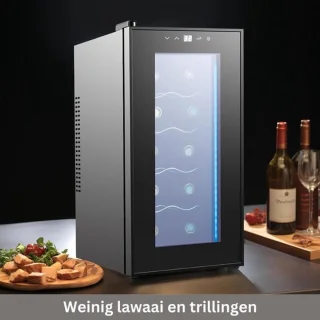 Luxe Zwarte Wijnkoelkast - Wijnklimaatkast & Champagnekoeler