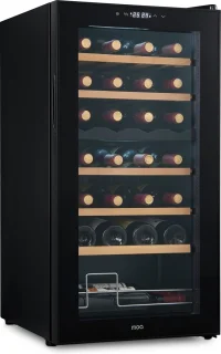 MOA Wijnkoelkast 28 Flessen 2 Zones Zwart