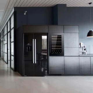 Pevino Majestic Inbouw Wijnkoelkast 42 Flessen 2 Zones Zwart