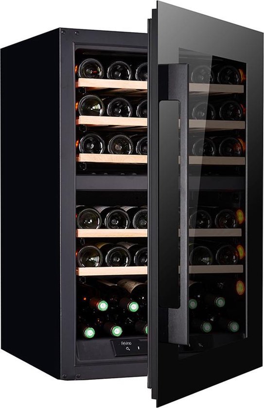 Pevino Majestic Inbouw Wijnkoelkast 42 Flessen 2 Zones Zwart review