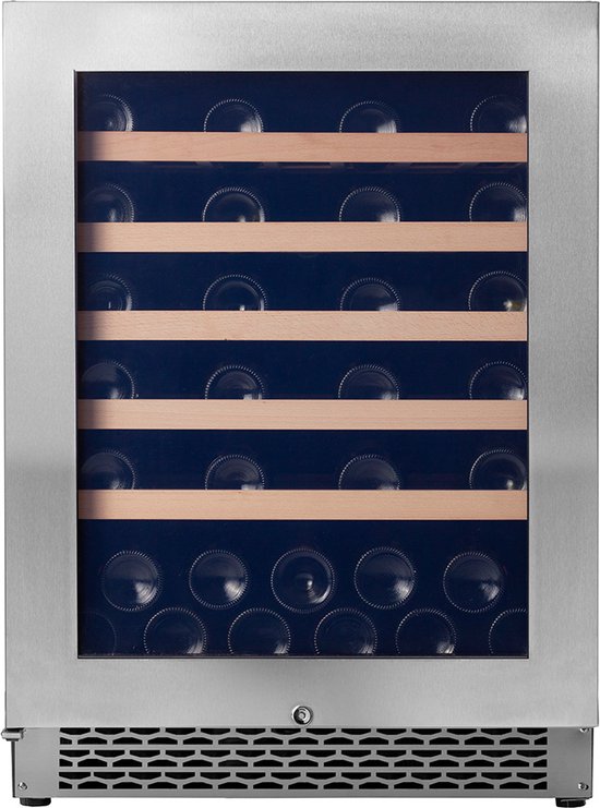 Pevino Majestic Wijnkoeler 46 flessen 1 zone RVS review