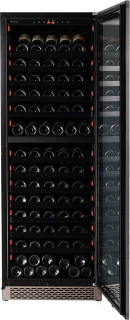 Pevino NG180 Wijnkoelkast 2 zones 150 flessen RVS front