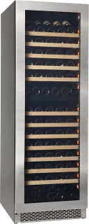 Pevino NG180 Wijnkoelkast 2 zones 150 flessen RVS front
