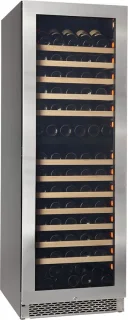 Pevino NG180 Wijnkoelkast 2 zones 150 flessen RVS front