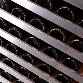 PeVino NG200 Wijnbewaar- en Serveerkast Black Steel