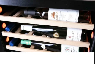 PeVino PI48D-S 42 Flessen Inbouw Wijnklimaatkast Zwart/RVS